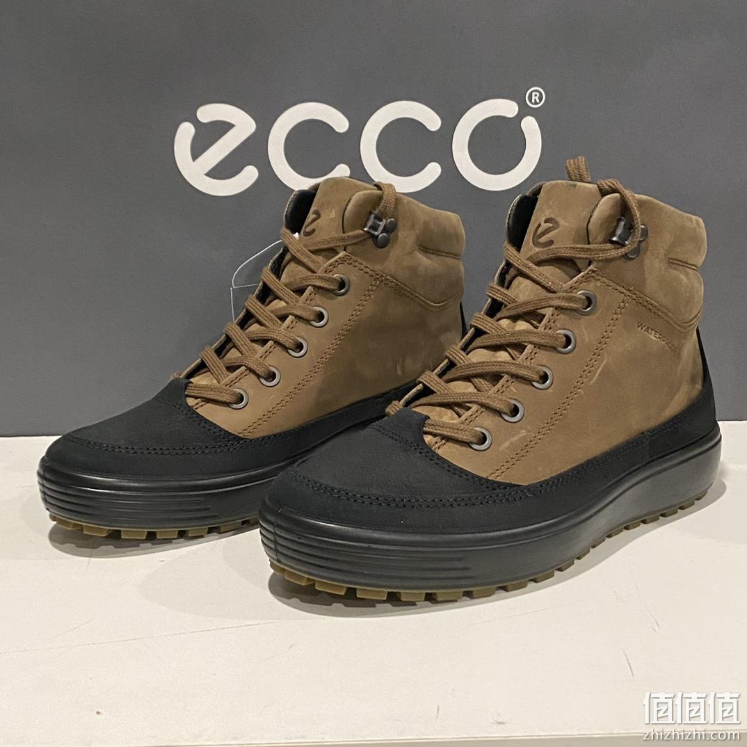 ECCO 爱步 Soft 7 Tred Ⅱ 柔酷7号 男士防水保暖拼色系带高帮短靴  201344 554.07元 值值值-买手聚集的地方