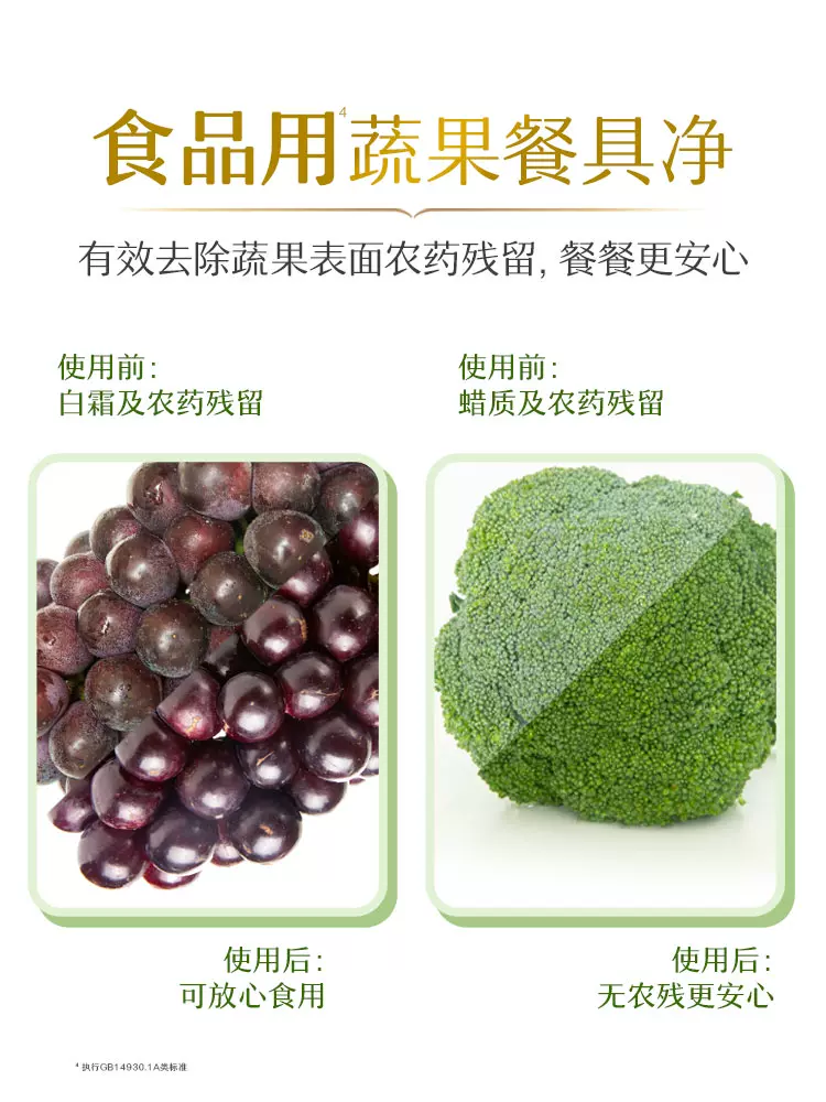 奥妙 果蔬餐具洗洁精（绿茶海盐香型）1.1KG*4瓶 +500g 36.9元包邮（需领券） 值值值-买手聚集的地方