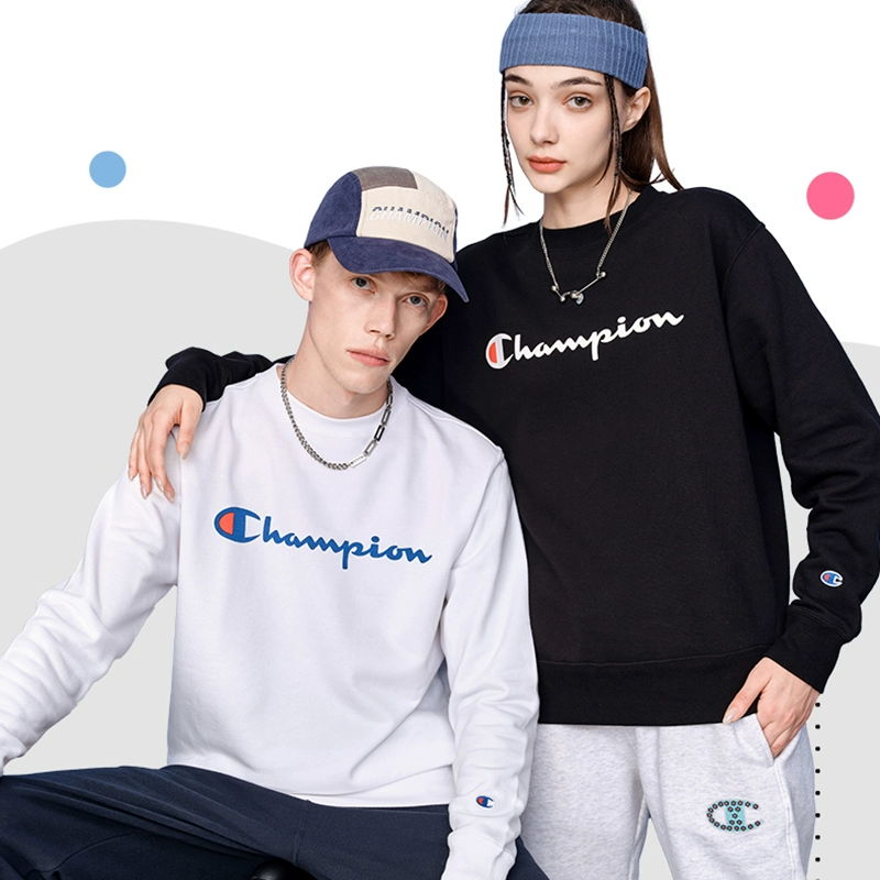 Champion 冠军牌 情侣款圆领印花卫衣 2款多色 128元包邮 值值值-买手聚集的地方
