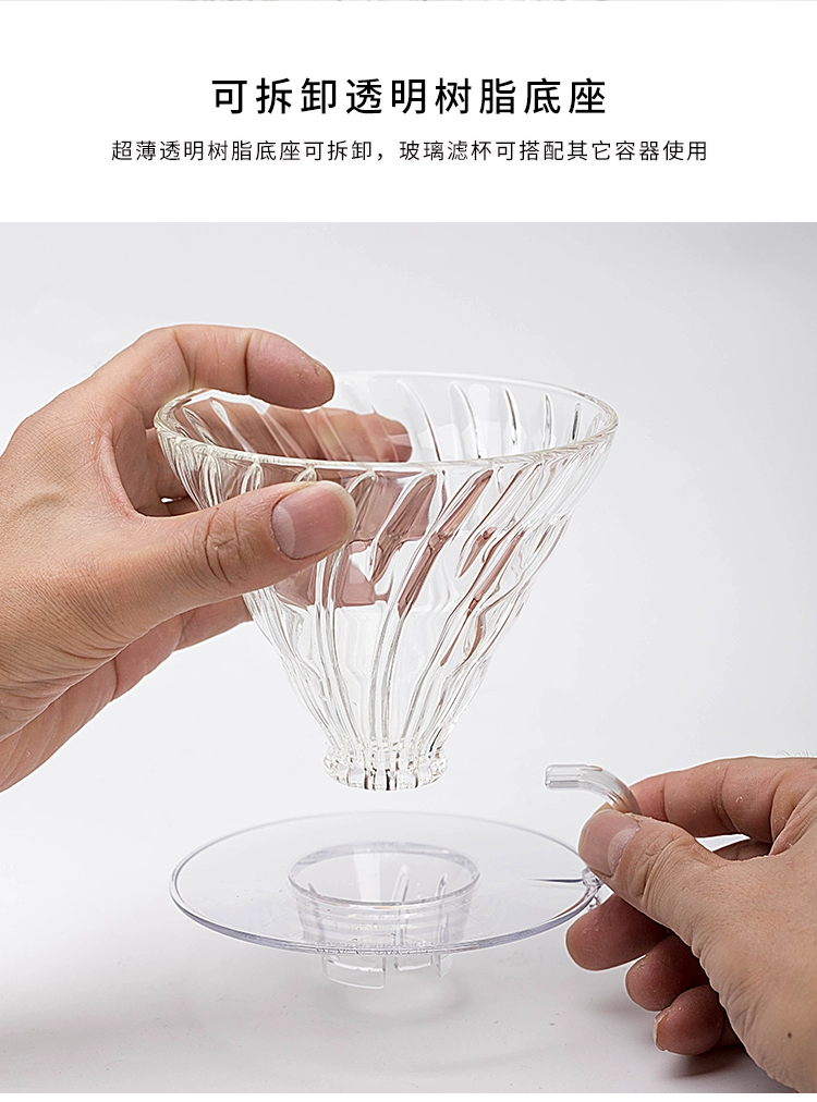 史低！HARIO 哈里欧/好璃奥 V60系列 耐热玻璃滴滤杯+壶套装 S-VGBK-02 117.21元，可3件9折 值值值-买手聚集的地方