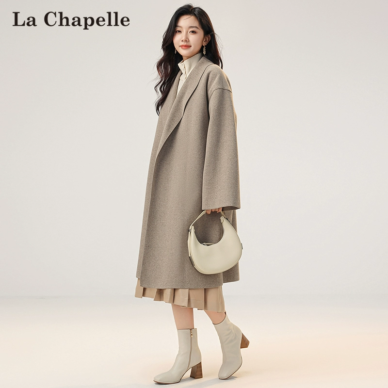 La Chapelle 拉夏贝尔 2023秋冬 慵懒风高级感宽松双面呢大衣 2款多色 199元包邮 值值值-买手聚集的地方