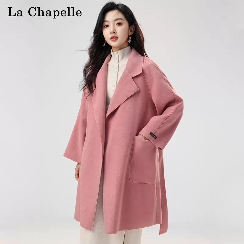 La Chapelle 拉夏贝尔 2023秋冬 慵懒风高级感宽松双面呢大衣 2款多色 199元包邮 值值值-买手聚集的地方