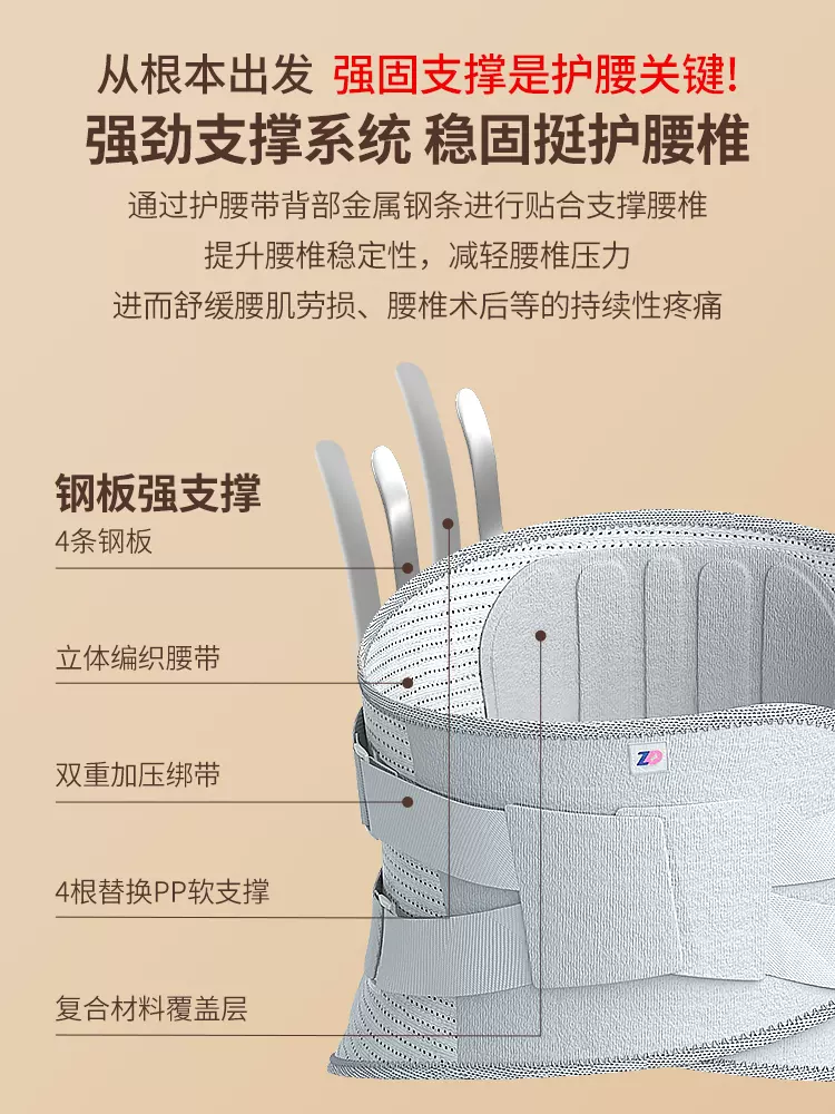 械字号产品，ZD 振德 医用级护腰带 99元包邮 值值值-买手聚集的地方