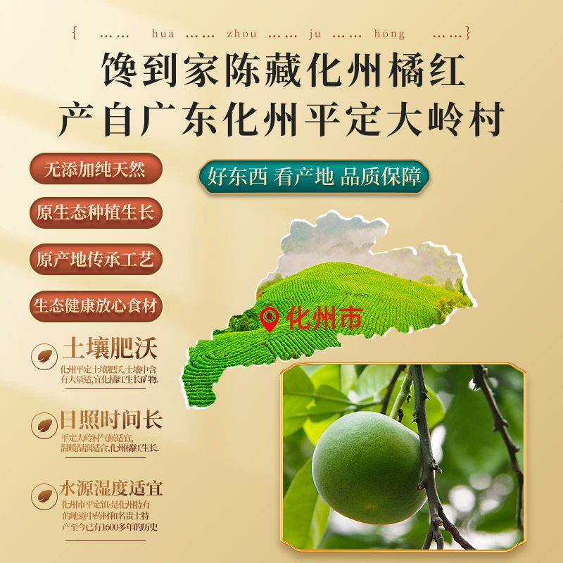 理气化痰，馋到家 十年陈藏化州橘红片 100g礼罐 9.9元包邮 值值值-买手聚集的地方