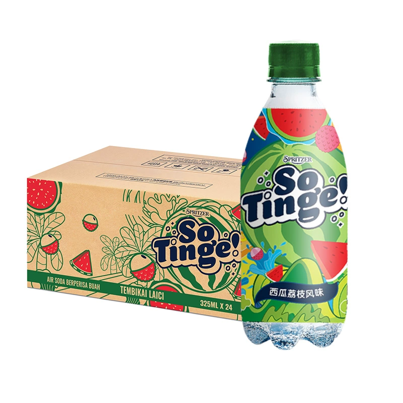 马来西亚国会用水，SPRITZER 事必胜 so tinge恬趣0蔗糖气泡水325mL*6瓶 12.9元包邮 值值值-买手聚集的地方