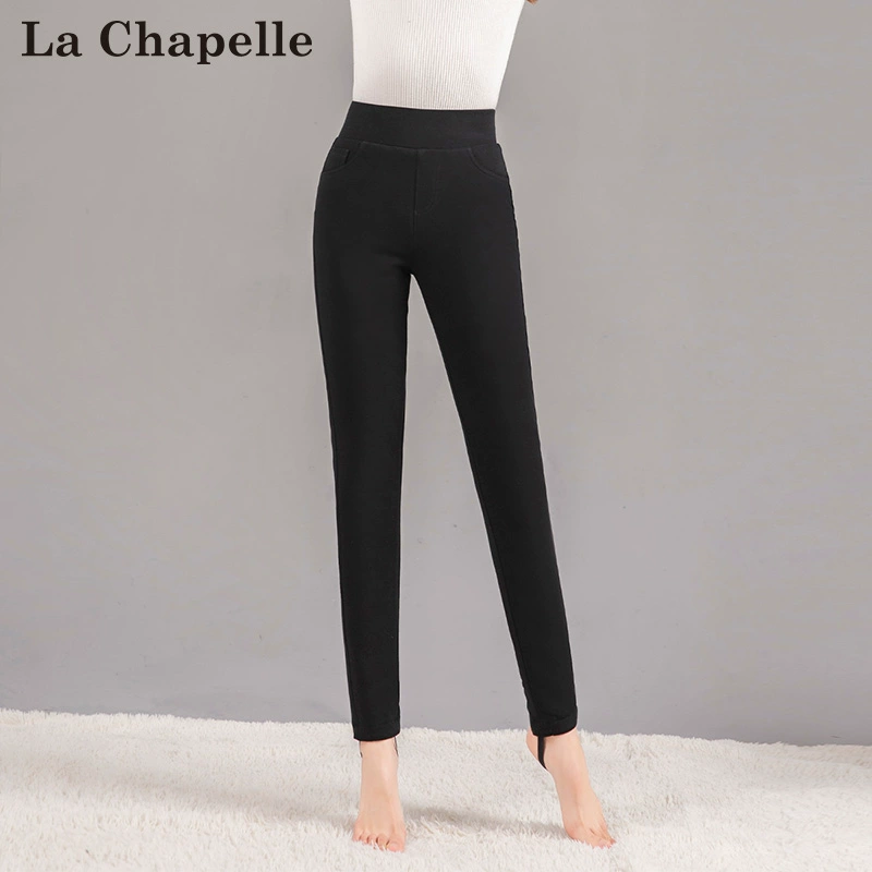La Chapelle 拉夏贝尔 2023冬季新款加绒加厚修身羽绒裤 2色 79元包邮 值值值-买手聚集的地方