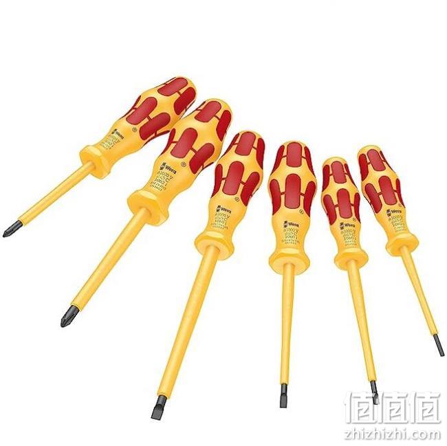 Wera 德国维拉 Kraftform 060 i/1062 i 电工绝缘螺丝刀组合6件套 0税费！新低151元 值值值-买手聚集的地方