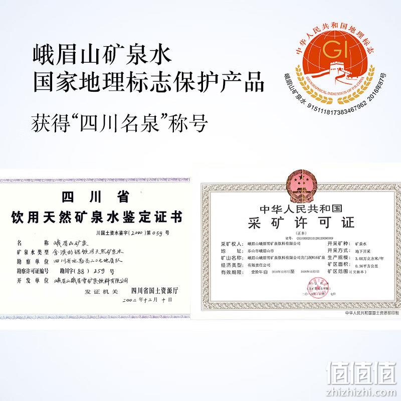 史低！国家地标保护产品，峨眉山 饮用天然矿泉水 500ml*24瓶 20.41元，折合0.85元/瓶 值值值-买手聚集的地方