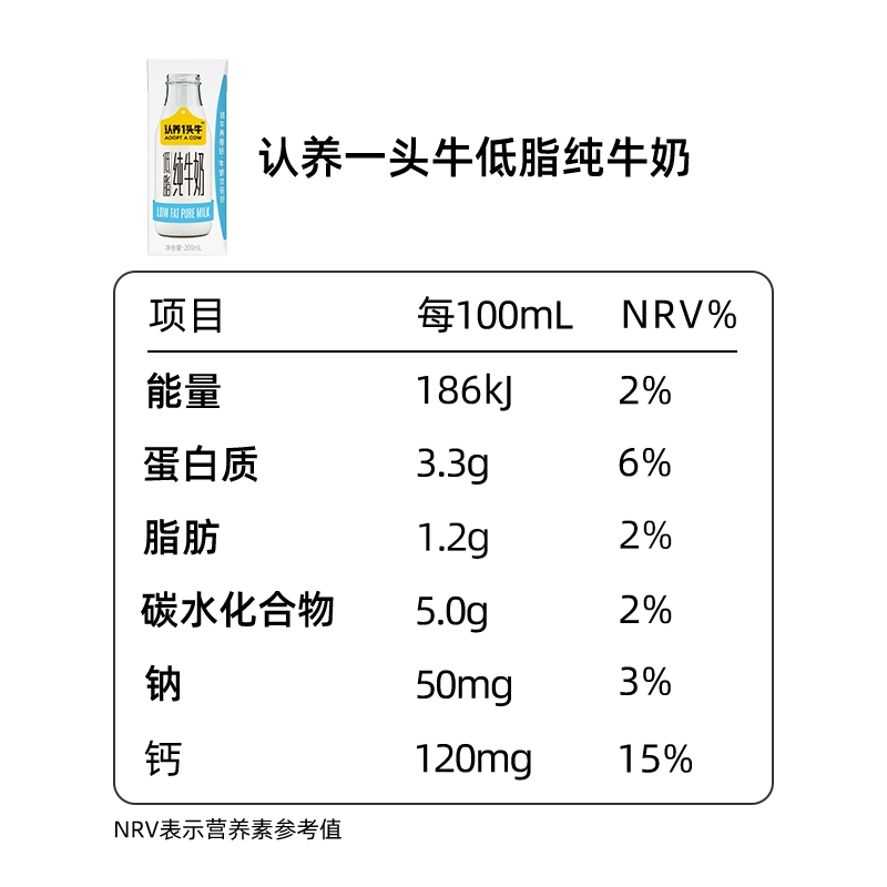 认养一头牛 生牛乳低脂纯牛奶 200ml*10盒*2箱 59.9元包邮 值值值-买手聚集的地方