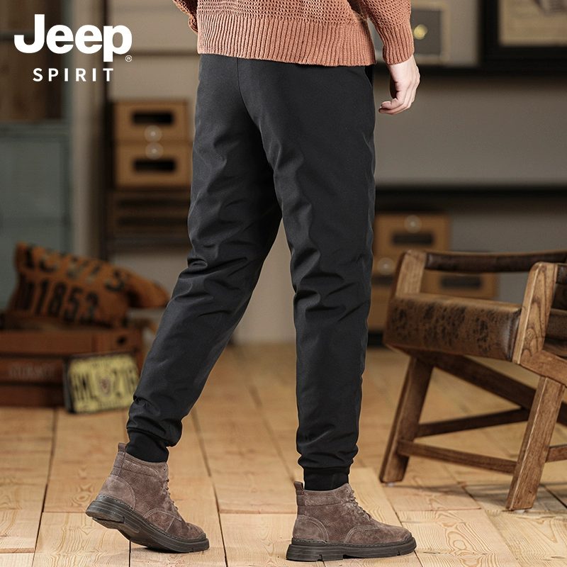 JEEP SPIRIT 2023秋冬新款男士加厚石墨烯外穿鹅绒羽绒裤 2款2色 139元包邮（双重优惠） 值值值-买手聚集的地方