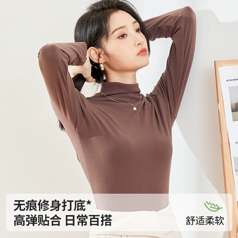 Bonas 1985 宝娜斯 女士半高领打底衫 多色 29.9元包邮 值值值-买手聚集的地方