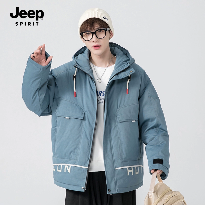 Jeep Spirit 吉普 男女同款中长款加厚保暖羽绒服 多色 149元包邮 值值值-买手聚集的地方