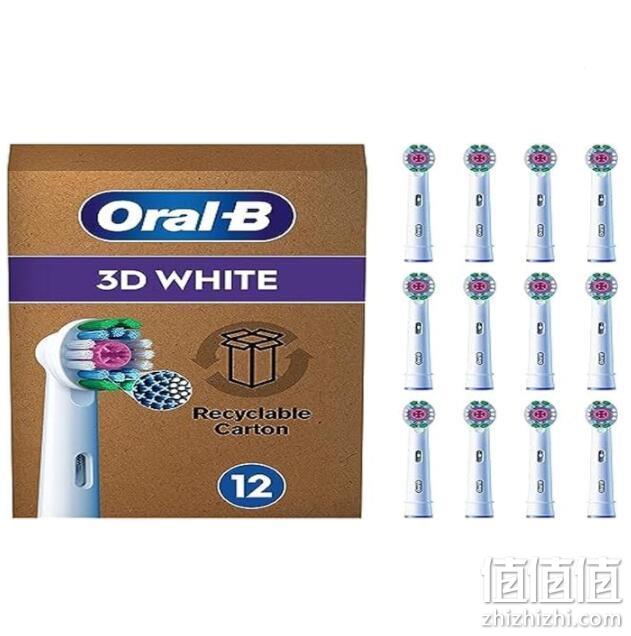 Oral-B 欧乐B 3D White 美白型电动牙刷刷头*12支 188.33元（可3件92折） 值值值-买手聚集的地方