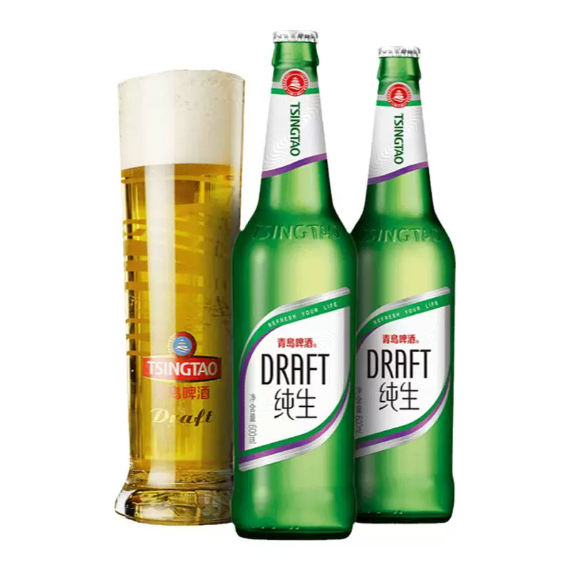 青岛啤酒 纯生8度 600ml*12瓶 79元包邮 值值值-买手聚集的地方