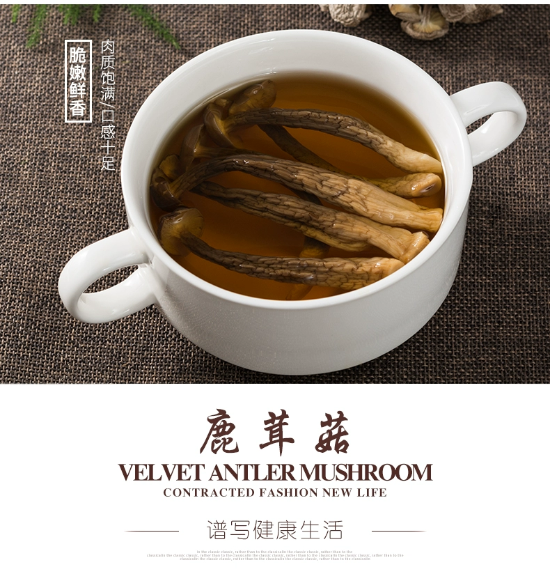 菌益 鹿茸菇干货 60g 19.8元包邮 值值值-买手聚集的地方