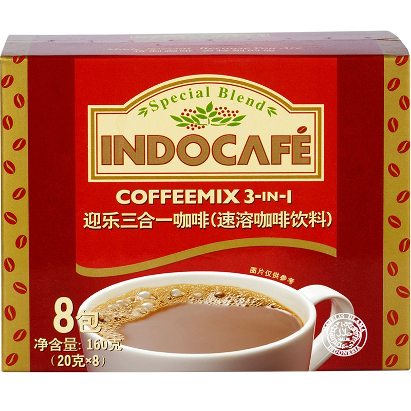 印尼原装进口，Indocafe 迎乐 二合一速溶咖啡18g*5包 5.9元包邮 值值值-买手聚集的地方