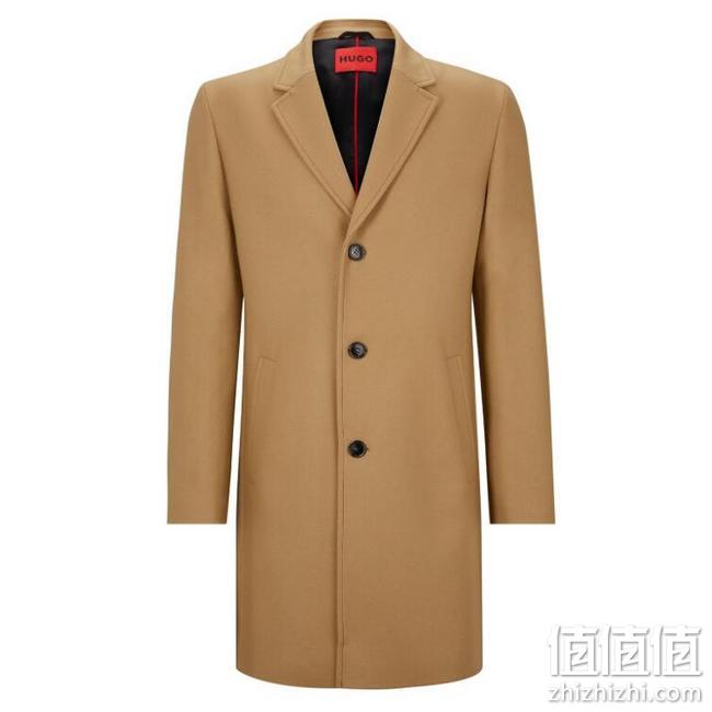 HUGO Hugo Boss 雨果·博斯 Malte2341 男士修身羊毛混纺大衣50501968 1332元 值值值-买手聚集的地方