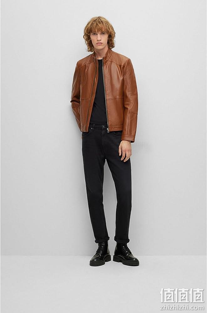 HUGO BOSS 雨果·博斯 男士Nappa小羊皮夹克50455293 1506.57元 值值值-买手聚集的地方