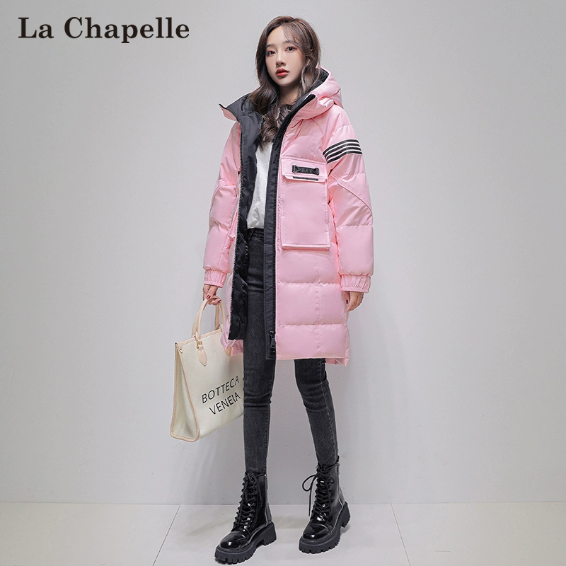 La Chapelle 拉夏贝尔 女士冬季潮流中长款加厚保暖羽绒服 4色 189元包邮 值值值-买手聚集的地方