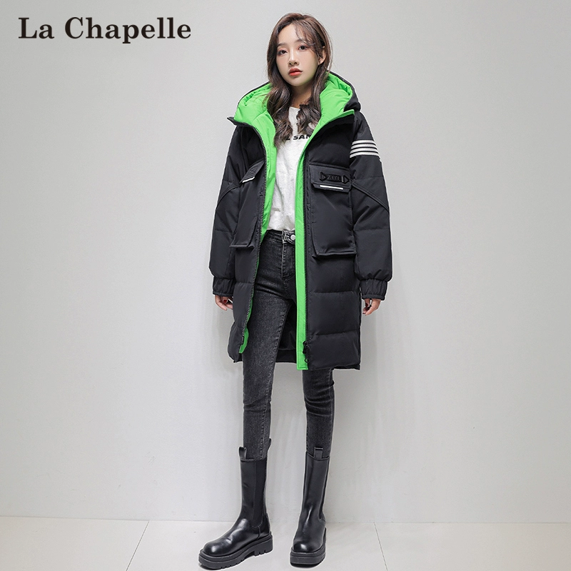 La Chapelle 拉夏贝尔 女士冬季潮流中长款加厚保暖羽绒服 4色 189元包邮 值值值-买手聚集的地方