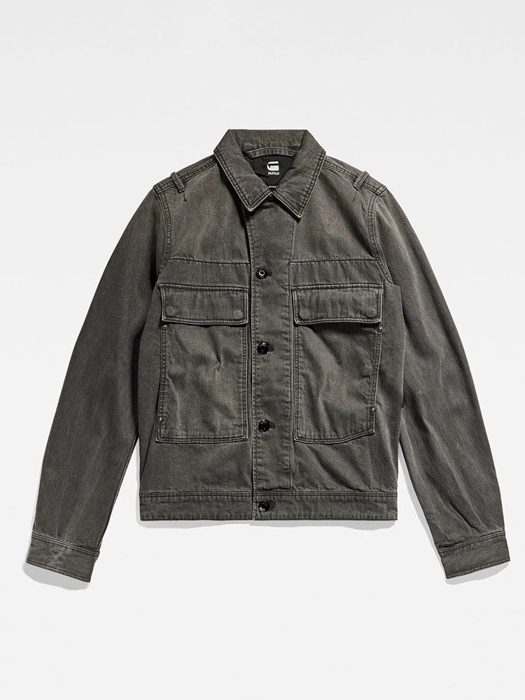 G-STAR RAW 2023秋新款男士大口袋牛仔夹克外套 D21896 534.23元 值值值-买手聚集的地方