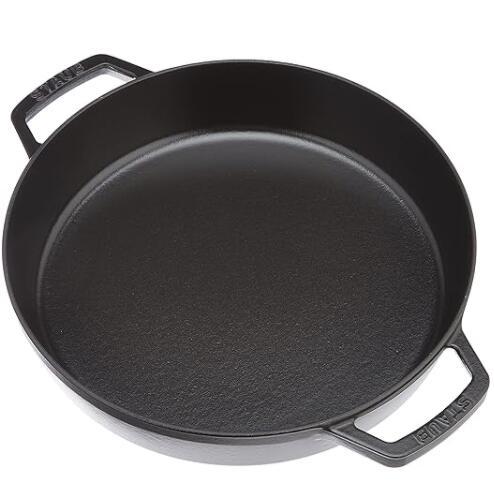 法国国宝级，Staub 珐宝 26cm圆形珐琅铸铁平底锅 652.39元 值值值-买手聚集的地方