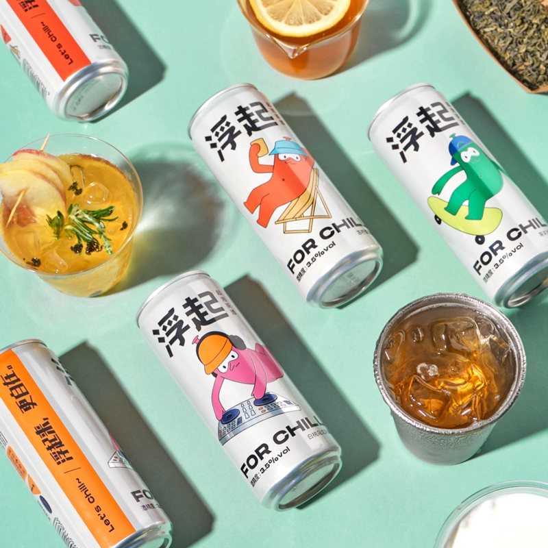 临期低价，百威 浮起 起泡茶酒 330ml*4罐 9.9元包邮 值值值-买手聚集的地方