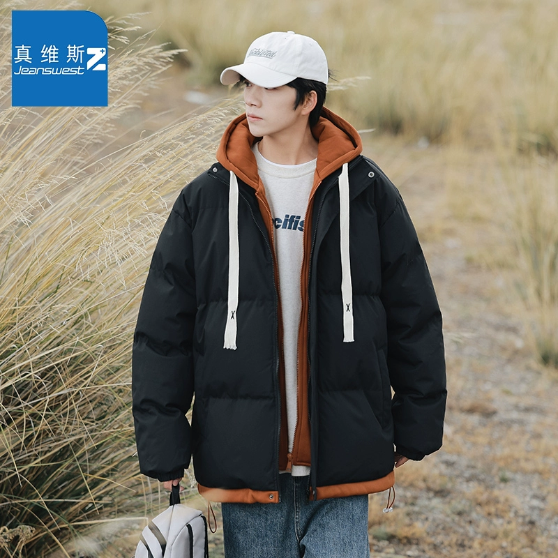 真维斯 男女同款冬季潮款加厚假两件棉服外套 4色 119.9元包邮 值值值-买手聚集的地方