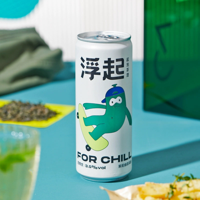 临期低价，百威 浮起 起泡茶酒 330ml*4罐 9.9元包邮 值值值-买手聚集的地方