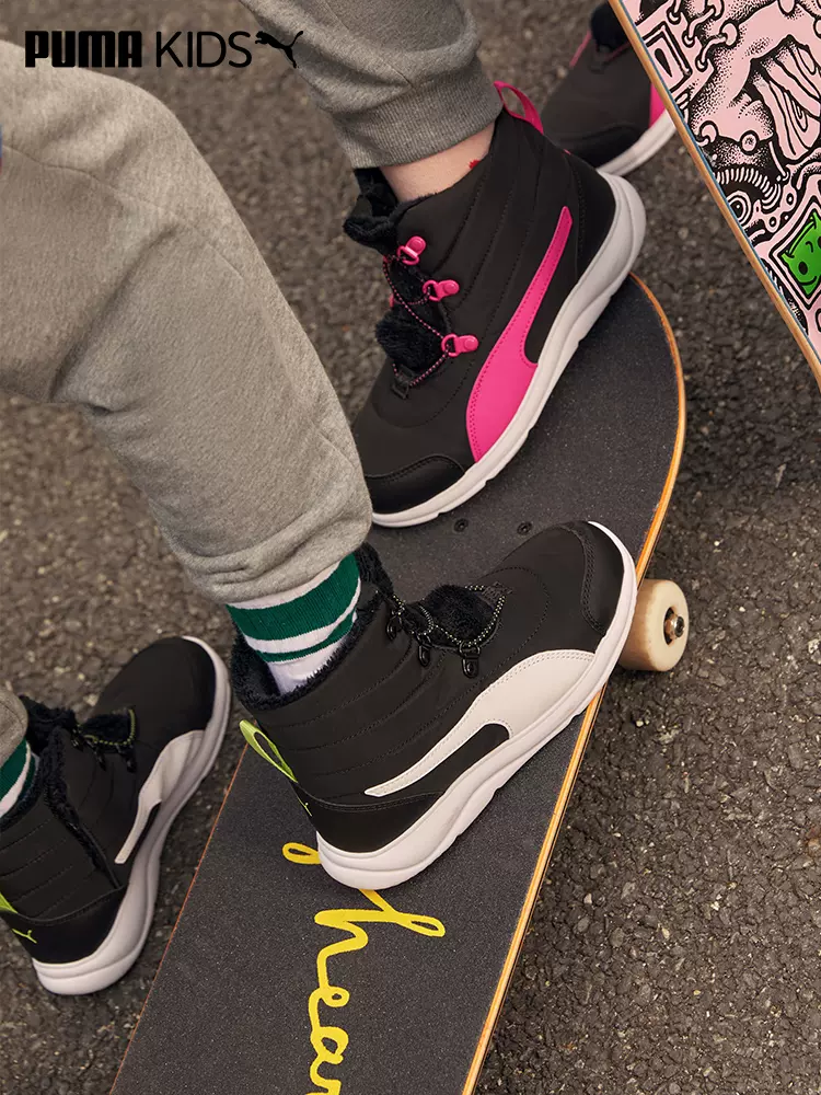 断码低价，Puma 彪马 男女童加绒保暖雪地靴 194282（20~27码）2色 120.5元包邮（双重优惠） 值值值-买手聚集的地方