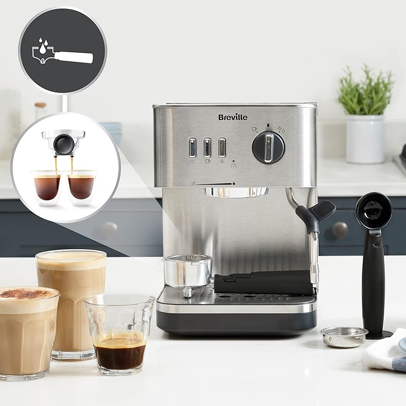 Breville 铂富 Bijou VCF149X 全自动咖啡机 新低923.37元 值值值-买手聚集的地方
