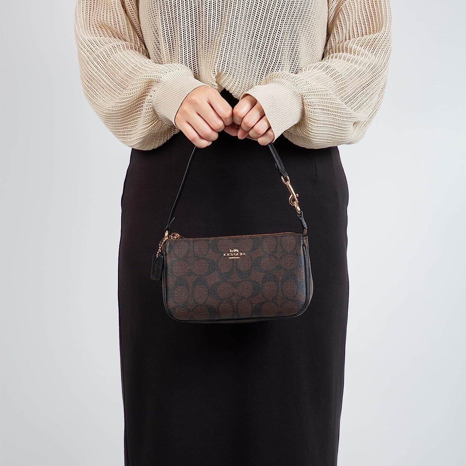 降120元，Coach 蔻驰  Nolita19 女士老花腋下包手拿包 C3308 多色 新低622.99元 值值值-买手聚集的地方