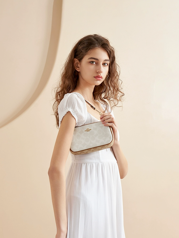 降120元，Coach 蔻驰  Nolita19 女士老花腋下包手拿包 C3308 多色 新低622.99元 值值值-买手聚集的地方