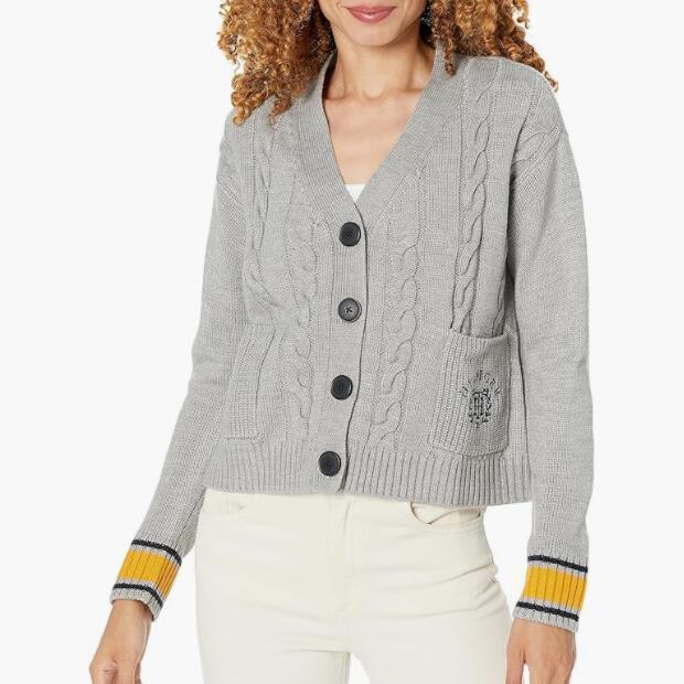 亚马逊销冠！Tommy Hilfiger 汤米·希尔费格 女式针织开衫 J2XX0721 338.25元 值值值-买手聚集的地方