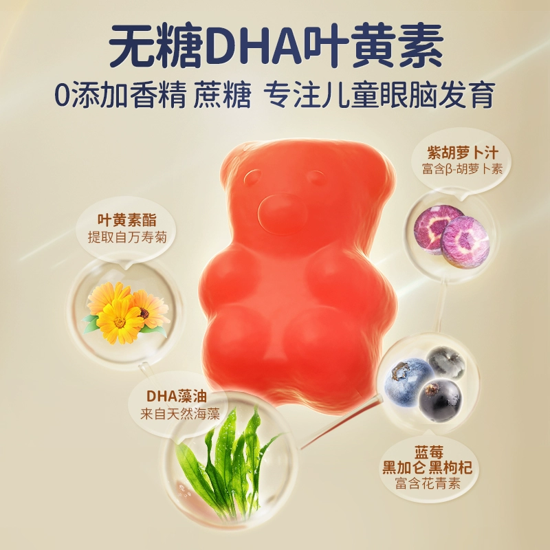康恩贝 蓝莓DHA叶黄素软糖 3g*30粒/盒 19.9元包邮 值值值-买手聚集的地方