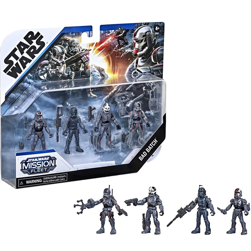 亚马逊销冠！STAR WARS 星球大战 克隆人突击队 2.5英寸可动人偶 4件装 F5333 新低33.11元 值值值-买手聚集的地方