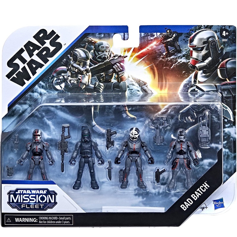 亚马逊销冠！STAR WARS 星球大战 克隆人突击队 2.5英寸可动人偶 4件装 F5333 新低33.11元 值值值-买手聚集的地方