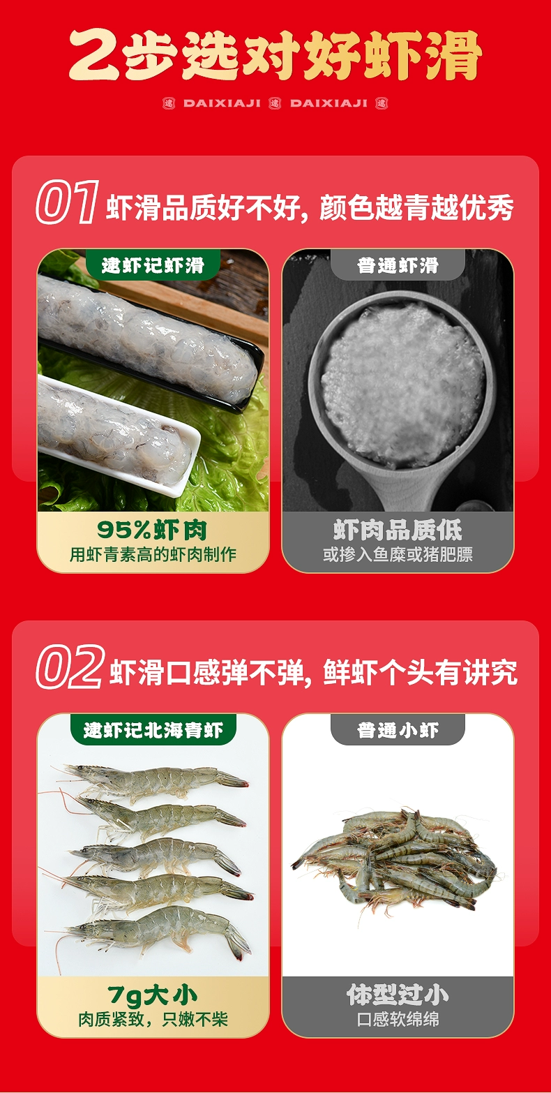 虾肉含量95%，逮虾记 九五纯虾排虾饼 240g (60g*4) *3盒+赠番茄沙司*2盒 129元包邮 值值值-买手聚集的地方