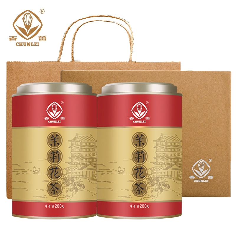 江西老字号，春蕾 浓香特级茉莉花茶罐装 200g*2罐 赠礼袋 48元包邮 值值值-买手聚集的地方