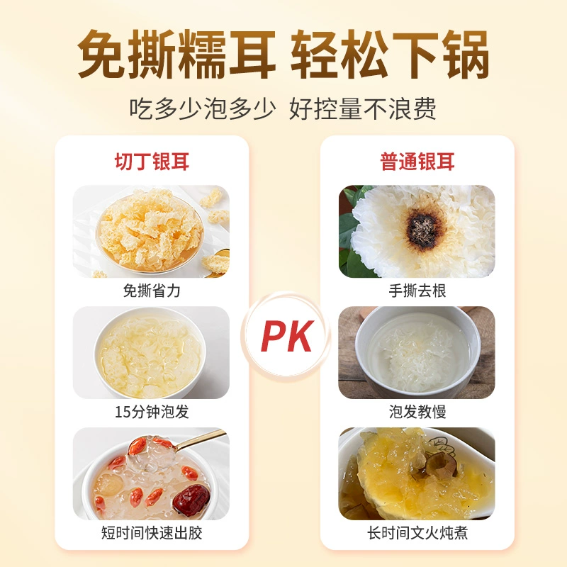 福建老字号，方家铺子 切丁糯耳干货 90g 21.3元包邮 值值值-买手聚集的地方