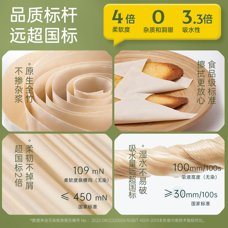 小米众筹款，无染  竹浆本色无芯卷纸 4层*48卷 39.9元包邮 值值值-买手聚集的地方