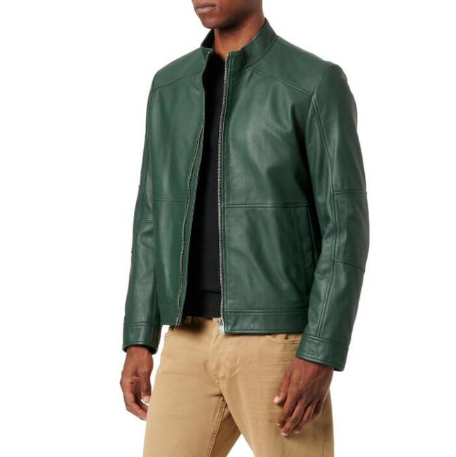BOSS Hugo Boss 雨果·博斯 Lokis 男士Nappa小羊皮夹克50455293 1660.71元 值值值-买手聚集的地方