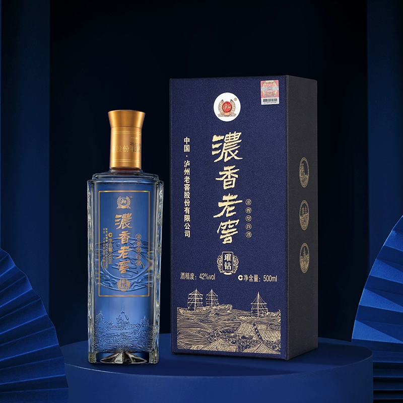 泸州老窖出品 浓香老窖 璀钻 42度浓香型白酒500mL*6瓶 整箱 199元包邮 值值值-买手聚集的地方