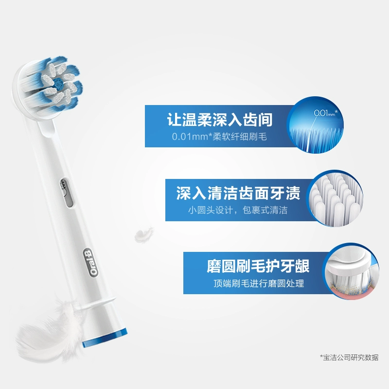 Oral-B 欧乐B Sensitive Clean 超细软毛电动牙刷刷头 12支 185.68元 值值值-买手聚集的地方
