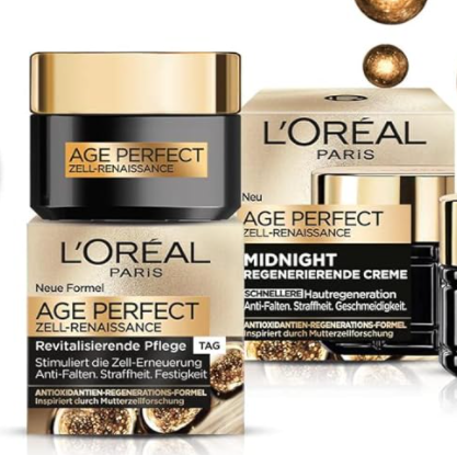 L'Oreal Paris 巴黎欧莱雅 Age Perfect系列 金致臻颜日夜面部护理套装 140.96元 值值值-买手聚集的地方