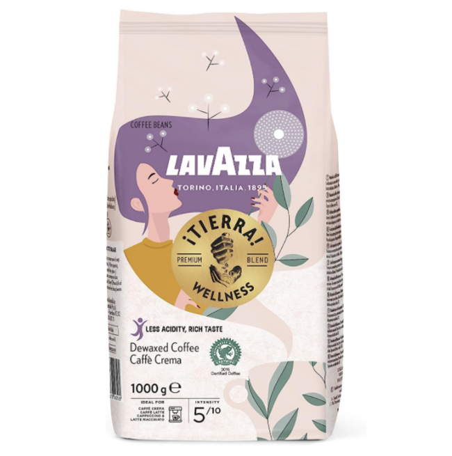 雨林联盟认证，LAVAZZA 拉瓦萨 Tierra!大地系列 低因咖啡豆 1kg 142元 值值值-买手聚集的地方
