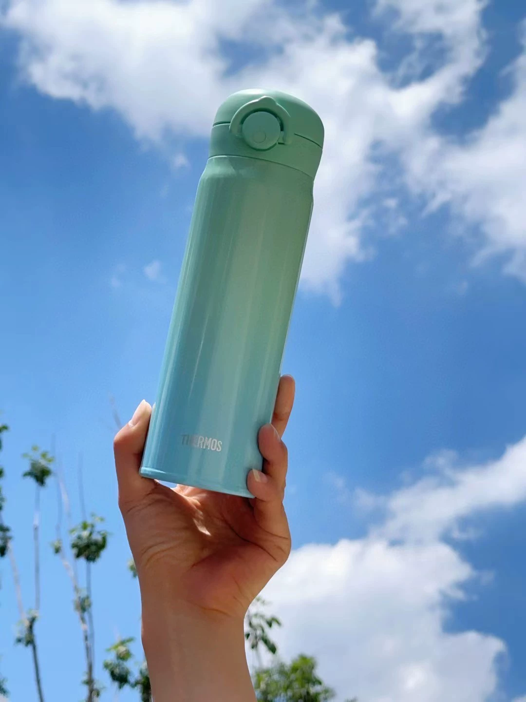 THERMOS 膳魔师 JNR-502 渐变色一键即开真空保温杯 500ml 新低102.56元 值值值-买手聚集的地方