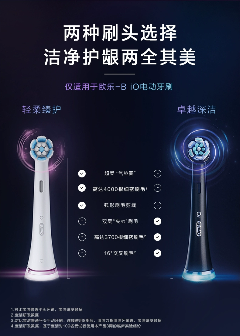 Oral-B 欧乐B iO  Ultimate Clean 卓越深洁型替换刷头 8支装 269.04元（国内​3支189元） 值值值-买手聚集的地方