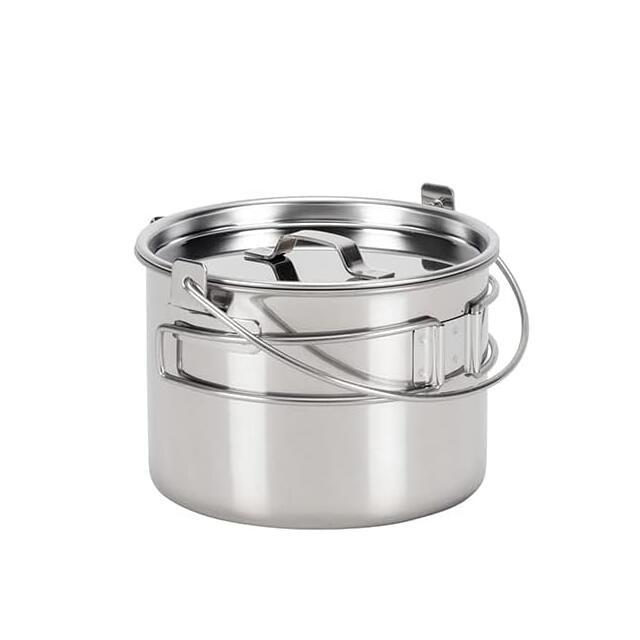 日本顶级户外品牌，Snow Peak 雪峰 Kettle No.1 户外野炊两用不锈钢壶锅900ml CS-068 181.41元 值值值-买手聚集的地方