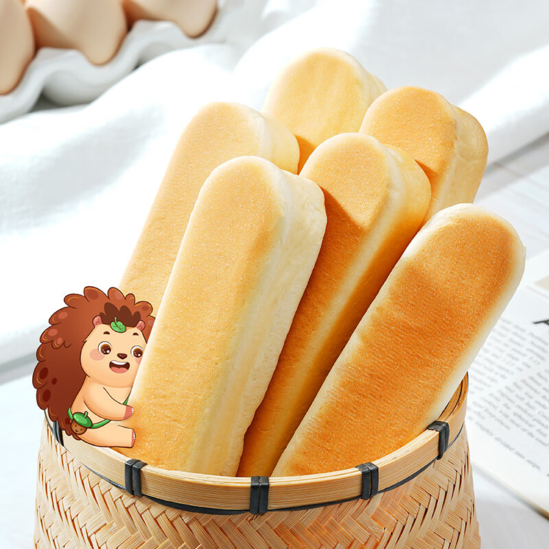 牛乳添加量≥21%，刺猬阿甘 牛乳蛋白棒面包338g*2箱 19.9元包邮 值值值-买手聚集的地方